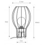 Lampa stołowa 1x60 W biała 108959 Markslöjd Globo zdj.2