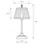Lampa stołowa 1x40 W biała-mosiądz 108973 Markslöjd Oxford zdj.2