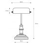 Lampa stołowa 1x40 W mosiądz 108977 Markslöjd Bankers zdj.2