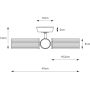 Lampa podsufitowa 3x20 W mosiądz-przezroczysta 109238 Markslöjd Rimini zdj.2