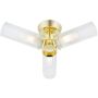 Lampa podsufitowa 3x20 W mosiądz-przezroczysta 109238 Markslöjd Rimini zdj.1
