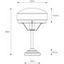 Lampa stołowa 1x60 W mosiądz-zielona 109245 Markslöjd Aurelia zdj.2