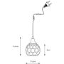 Lampa wisząca 1x40 W przezroczysta-nikiel 109292 Markslöjd Clear zdj.2