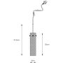 Lampa wisząca 1x40 W mosiądz-bursztynowa 109294 Markslöjd Vibia zdj.2