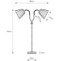 Lampa stojąca 2x60 W czarna-beżowa 109300 Markslöjd Veya zdj.2