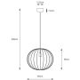 Lampa wisząca 1x60 W biała 109308 Markslöjd Solia zdj.2