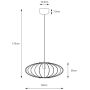 Lampa wisząca 1x60 W biała 109309 Markslöjd Solia zdj.2