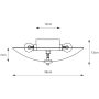 Lampa podsufitowa 2x60 W biała-czarna 109332 Markslöjd Safari zdj.2