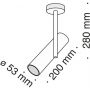 Lampa podsufitowa C020CL01W Maytoni Elti zdj.2