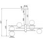 Lampa podsufitowa 6x40 W biały MOD048PL06G Maytoni Nostalgia zdj.2