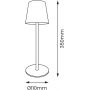 Lampa biurkowa 1x3 W czarna EK1704 Milagro Virgin zdj.2