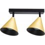 Lampa podsufitowa 2x10 W czarna-złota ML1121 Milagro Cone zdj.1