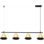 Lampa wisząca 4x10 W czarna-złota ML1125 Milagro Cone zdj.1