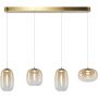 Lampa wisząca 4x15 W złota-bursztynowa ML1408 Milagro Vaso zdj.1