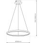 Lampa wisząca 1x27 W chrom ML1549 Milagro Hoop zdj.2