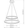 Lampa wisząca 1x51 W chrom ML1550 Milagro Hoop zdj.2