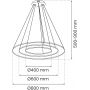 Lampa wisząca 1x93 W chrom ML1551 Milagro Hoop zdj.2