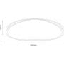 Lampa podsufitowa 1x38 W biała-czarna ML1844 Milagro Halo zdj.2