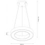 Lampa wisząca 1x40 W złota ML1867 Milagro Union zdj.2