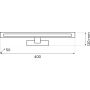 Kinkiet 1x8 W czarny ML2035 Milagro Klimt zdj.2