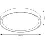 Lampa podsufitowa 1x24 W drewno ML2054 Milagro Forest zdj.2