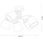 Lampa podsufitowa 5x15 W czarna ML2258 Milagro Pafos zdj.2