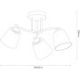 Lampa podsufitowa 3x15 W chrom ML2260 Milagro Pafos zdj.2