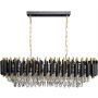 Lampa wisząca x10 W czarna-złota ML2518 Milagro Cristal zdj.1