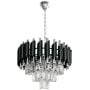 Lampa wisząca 5x10 W czarna-chrom ML2519 Milagro Cristal zdj.1