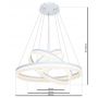 Lampa wisząca 3x114 W biała ML4080 Milagro Ring zdj.2