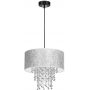 Lampa wisząca 1x60 W czarna-chrom-srebrna-kryształ MLP6436 Milagro Almeria zdj.1