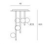 Lampa podsufitowa 6x40 W biała-czarna 1744100 Miloox Pomi zdj.2