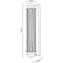 Kinkiet 2x40 W przezroczysty-złoty MSE010100265 Moosee Column zdj.2