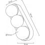 Kinkiet 3x5 W biały MSE010100272 Moosee Drops zdj.2