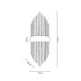 Kinkiet 2x40 W złoty MSE010100337 Moosee Armando zdj.2