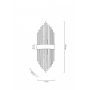 Kinkiet 2x40 W złoty-kryształowy MSE010100357 Moosee Florens zdj.2
