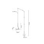 Lampa wisząca 1x10 W czarna MSE010100384 Moosee Flat zdj.2