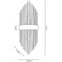 Kinkiet 2x40 W złoty MSE010400194 Moosee Florens zdj.2