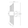 Lampa ścienna 2x25 W złoty MSE010400196 Moosee Amadeo zdj.2