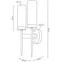 Kinkiet 2x40 W złoty MSE010400199 Moosee Torch zdj.2