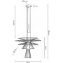 Lampa wisząca 2x5 W czarna MSE1501100139 Moosee Sesto zdj.2