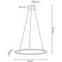 Lampa wisząca 1x20 W złota MSE1501100156   Moosee Ring Slim zdj.2