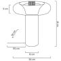 Lampa stołowa 1x7 W złota MSE1501100165 Moosee Icar zdj.2