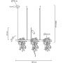 Lampa wisząca 2x17 W czarna MSE1501100210 Moosee Plant zdj.2