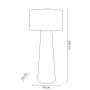 Lampa stojąca 2x40 W biała MSE1501100333 Moosee zdj.2