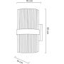 Kinkiet 2x40 W złoty-kryształowy MSE1501100336 Moosee Garda zdj.2