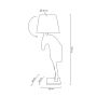 Lampa stojąca 1x40 W czarna-złota MSE1501100429 Moosee Horse Stand S zdj.2