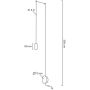 Lampa wisząca 1x2.5 W czarna MSE1501100474 Moosee Flusso zdj.2