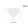 Lampa podsufitowa x30 W złota MSE1501100595 Moosee Organo zdj.2