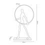 Lampa stojąca 1x62 W czarna XCF0211L Moosee Human zdj.2